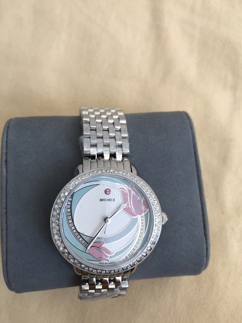 Michele Multicolor Serein 16 Mid Diamond Flower Diamond Mww21b000142 Watch