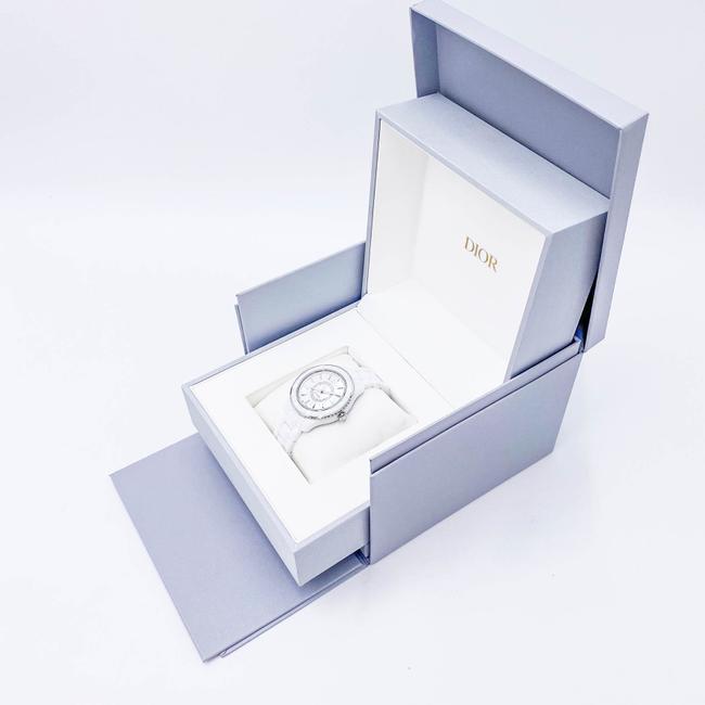 Dior White Viii Mother Of Pearl Ceramic Quartz Ladies Watch