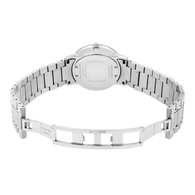 Movado Steel Tc Museum Mop Dial Diamond Quartz Ladies 0606691 Watch