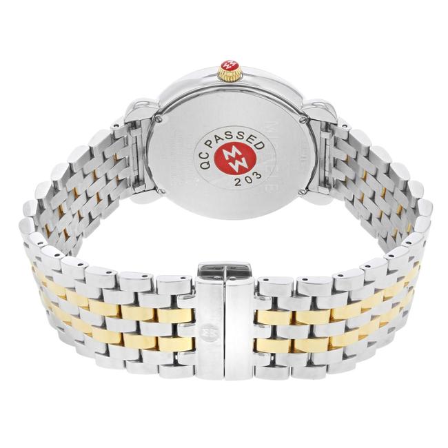 Michele Two-tone Gracile Mother Of Pearl Diamond Quartz Ladies Watch