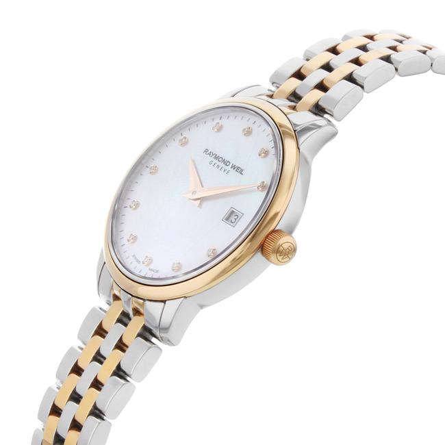 Raymond Weil Silver Toccata Mother Of Pearl Round Dial Two-tone Steel Quartz Ladies Watch