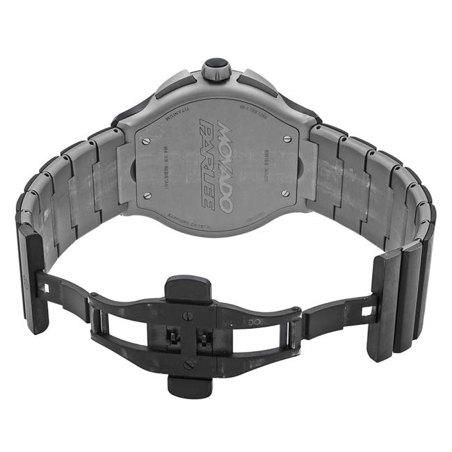 Movado Carbon Parlee Fiber Sticks Dial Titanium Peek Quartz Mens 0606929 Watch