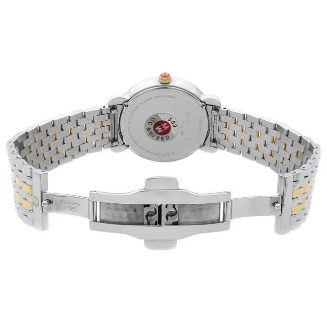 Michele Two Tone Steel Gracile Mop Dial Quartz Ladies Mww26a0000 Watch