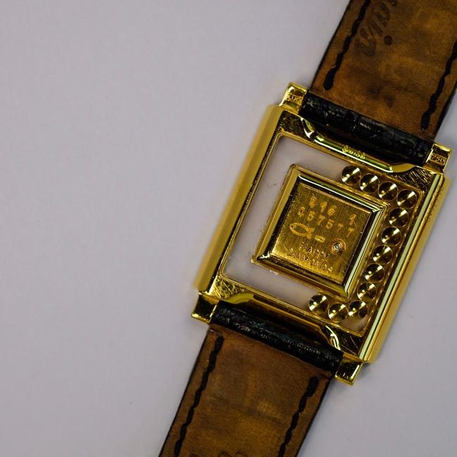 Chopard Gold 18k Yellow Happy Diamonds Square Watch