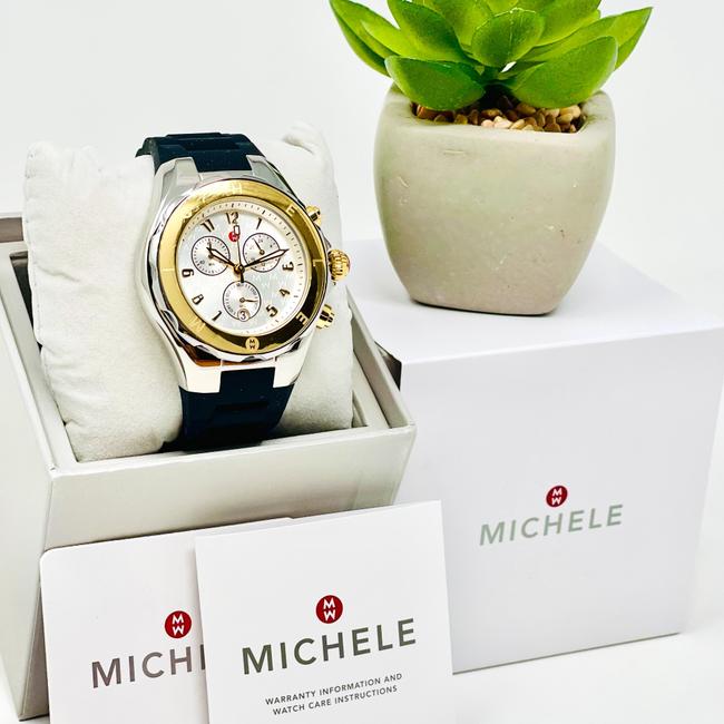 Michele Black/Godl-tone Jellybean Two-tone 18k Gold Mww12f000096 Watch