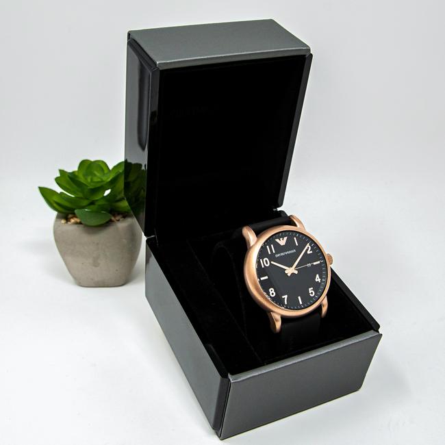 Emporio Armani Black/Rose Gold-tone New Mens Sport Ar11097 Watch