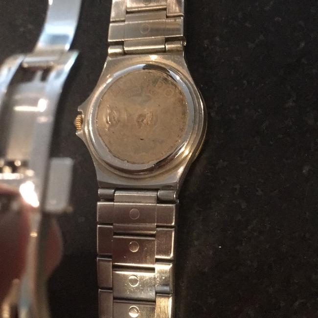 Movado Black Silver Gold Watch