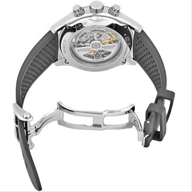 Zenith El Primero Sport Chronograph Stainless Steel Mens Gray Dial Back Scale 03.2280.400 / 91.r576 Watch