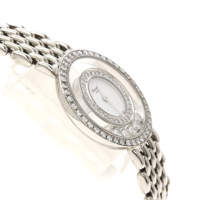 Chopard 20 5691 Happy Diamonds 5p Moving Diamond Wrist K18 White Gold K18wg Ladies Watch