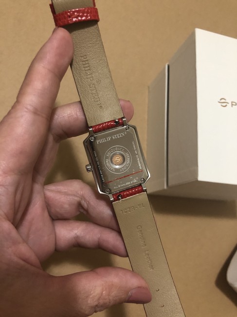 Philip Stein Red Womens Classic Leather Watch