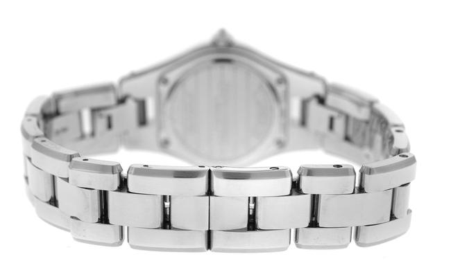 Baume & Mercier Silver New Ladies Linea Moa10013 Steel Mop Diamond 27mm Quart Watch