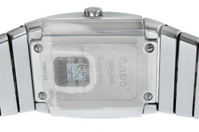 Rado Silver New Mens Sintra R13719102 Ceramic 35mm Date Quartz Watch