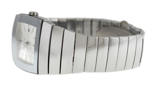 Rado Silver New Mens Sintra R13720122 Ceramic 32mm Date Quartz Watch