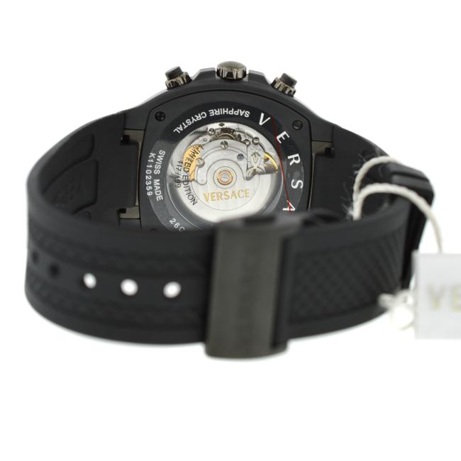 Versace Black New Mens Dv One 26ccs7d455 S009 Steel Pvd Chrono 45mm Automati Watch