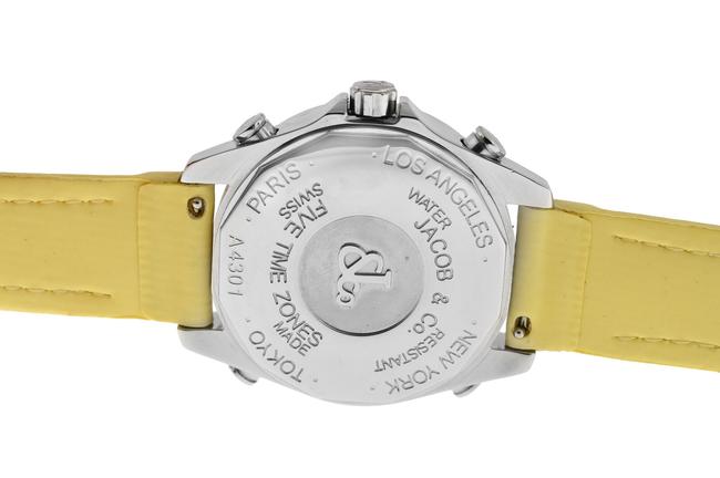 Jacob & Co. Silver Unisex Five 5 Time Zone Jcm-23da Diamond Steel 40mm Watch
