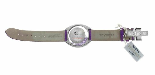Versace Silver New Destiny Spirit 86q953md497 S702 Floating Crystals 38mm Watch