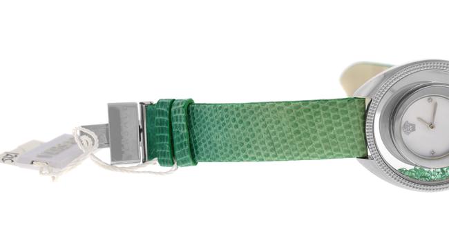 Versace Silver New Destiny Spirit 86q961md497 S455 Floating Emeralds 38mm Watch