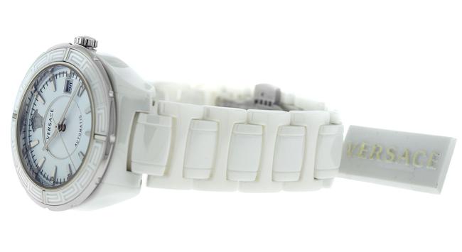 Versace Silver White New Dv One 02acs1d001 Sc01 Ceramic Diamond 41mm Watch