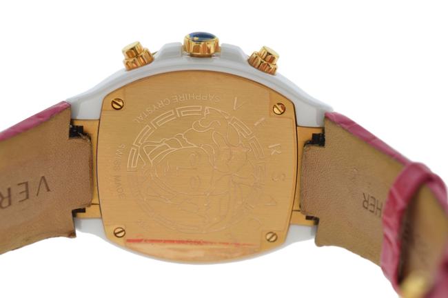 Versace Gold Tone Stainless Steel Ceramic New Dv One Cruise 28ccp15d111 S111 Rose Ip 43mm Watch