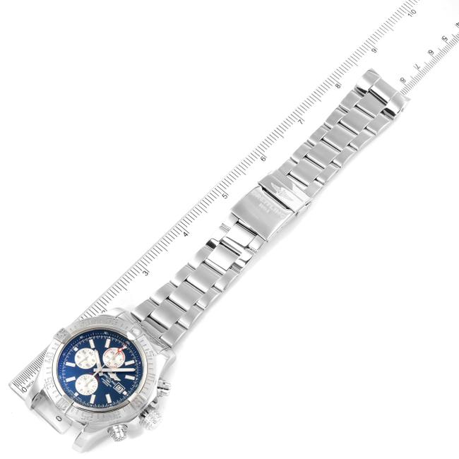 Breitling Blue Aeromarine Super Avenger Dial Steel Mens A13371 Watch