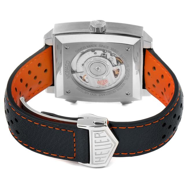 TAG Heuer Navy Blue and Orange Box Monaco Gulf 2018 Chronograph Steel Mens Caw211r Watch