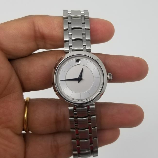 Movado Stainless Steel Womens Swiss 1881 Quartz Bracelet 28mm Watch