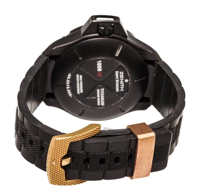 Zenith Black & Rose Gold Defy Xtreme Chronograph Power Reserve 501215 Watch