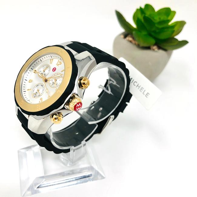 Michele Black/Silver/Gold-tone Jelly New Tahitian Bean Two-tone Golden Mww12f000057 Watch