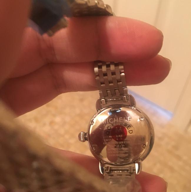 Michele Silver Fleur Watch