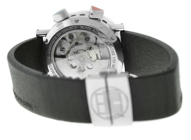 Alain Silberstein Silver Le Reveil Gmt Mens Limited Ed. Steel 37mm Watch