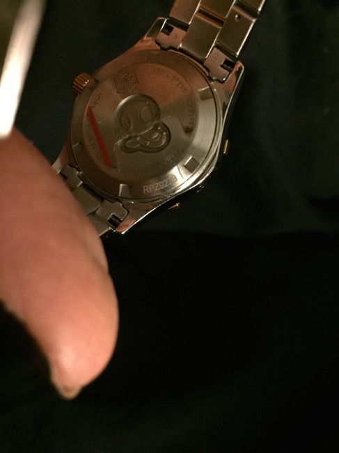 TAG Heuer White and Yellow Gold Mother Of Pearl Dial Acquaracer Watch