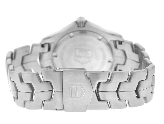 TAG Heuer Silver Mens Link Wj1110 Stainless Steel Date 39mm Quartz Watch