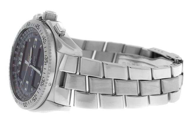 Breitling A68362 Mens B-1 Steel Multifunction Quartz 43mm Watch