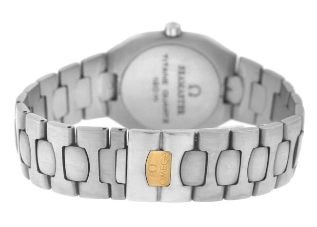 Omega Silver Gold Mens Unisex Seamaster Polaris 196.0291 Titane Quartz Watch