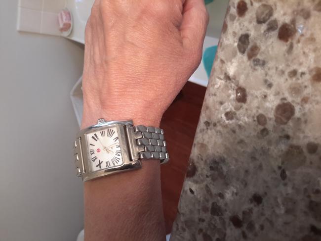 Michele White Stainless Steel Mini Mm Watch