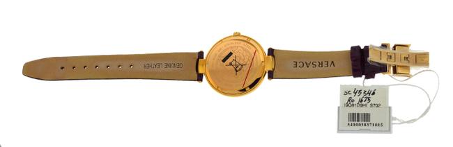 Versace Gold New Mystique Hibiscus I9q81d9hi S702 Diamond Quartz Watch