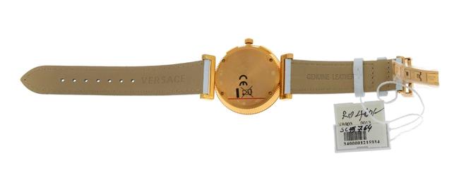 Versace Gold Tone Steel New Vanity Va903 0013 Quartz 41mm Watch