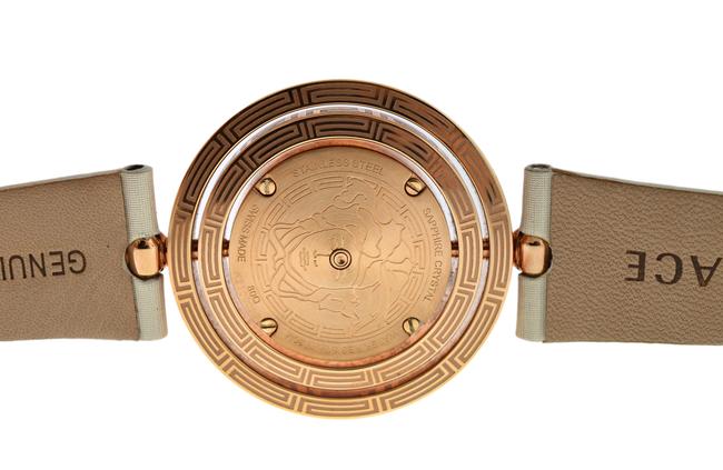 Versace Gold Tone Stainless Steel 80q81sd498 S002 Diamond Quartz 38mm Watch