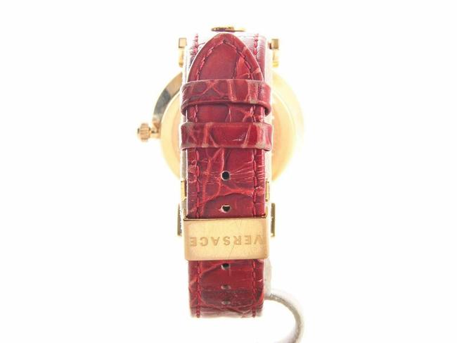 Versace Red/Gold Medusa Womens Vanity Watch