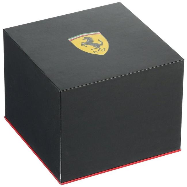 Ferrari Black Silicone Chronograph Lap Time 0830015 Watch