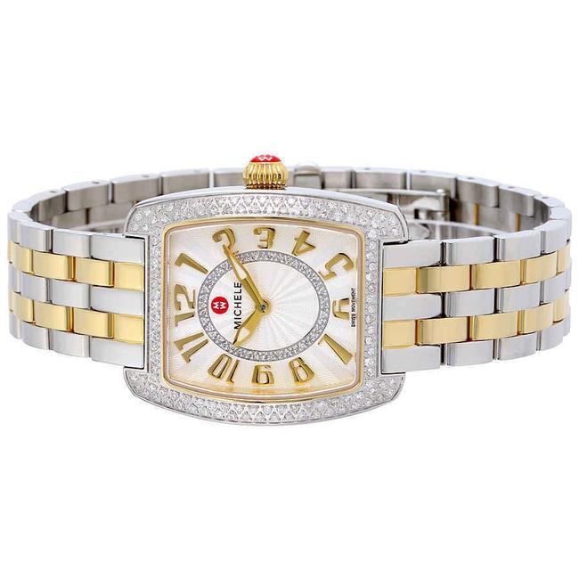 Michele Two Tone Urban Mini 18k Gold Diamond Mww02a000599 Watch