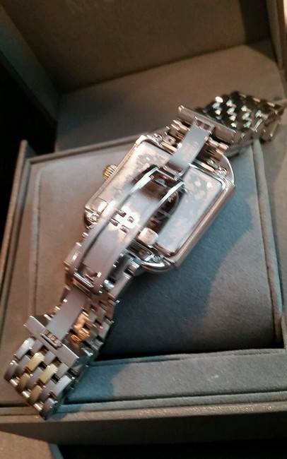 Michele Gold Tone Silver Tone New Milou and Stainless Steel Diamond Watch