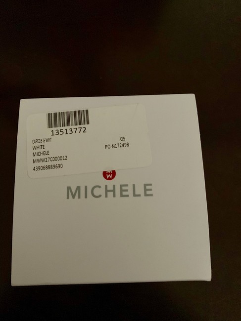 Michele White/Gold Womens Cape Sport 35mm Watch