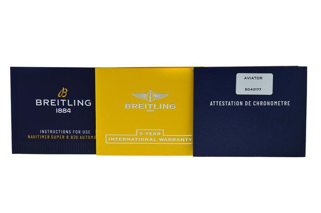 Breitling Silver Aviator Super 8 B20 Eb2040101l1x1 Titanium 46mm Watch