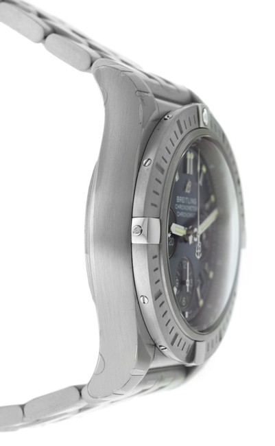 Breitling Silver Chronomat Ab0115101c1a1 Stainless Steel 44mm Watch