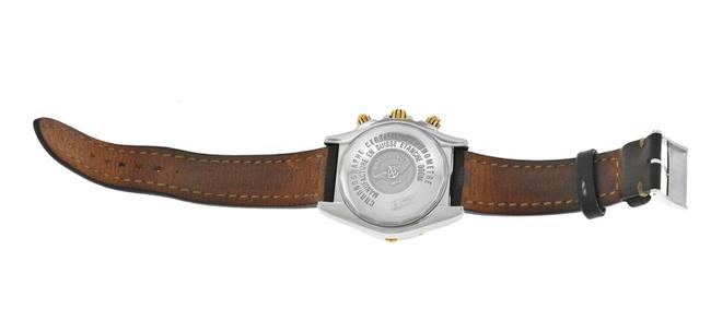 Breitling Gold Silver Chronomat B13356 Mens Stainless Steel Date Watch