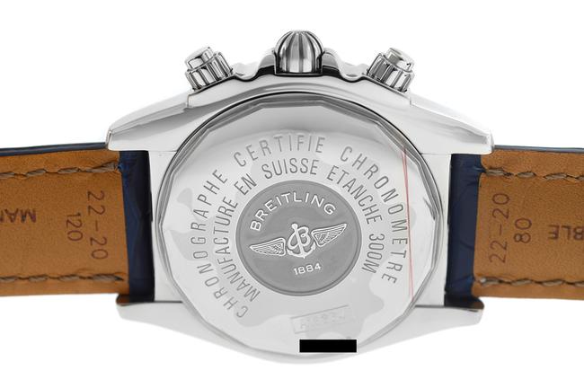 Breitling Silver Galactic Chronograph Ii A1336410/A569-731p Mens Watch