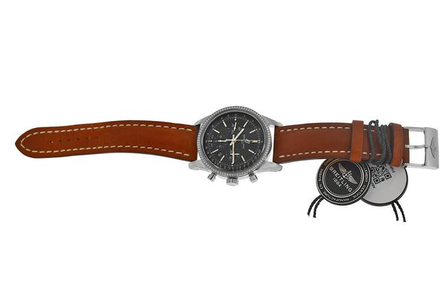 Breitling Silver Transocean Chronograph Ab015253/Ba99-433x Men Diamond 43mm Watch