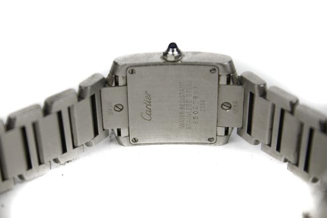 Cartier Silver Womens Tank Square Watch