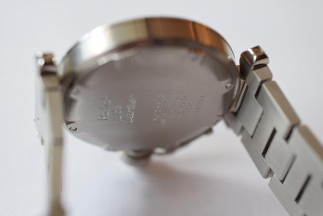 Cartier Stainless Steel "Pasha " Calendar .white Dial .circa :1990 S .swiss Made Watch